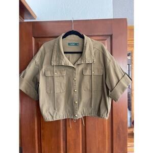 Lauren Ralph Lauren Vondra Twill cropped jacket size 14
